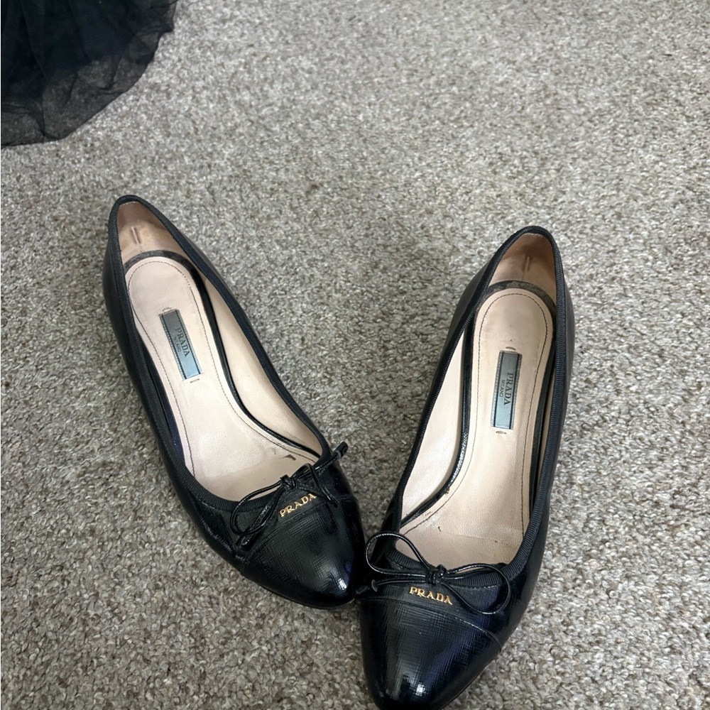 Prada Black Kitten Heels